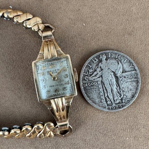 Vintage Gruen Lady Curvex Precision Swiss Watch 17 Jewel Swiss Movement - Picture 4 of 6